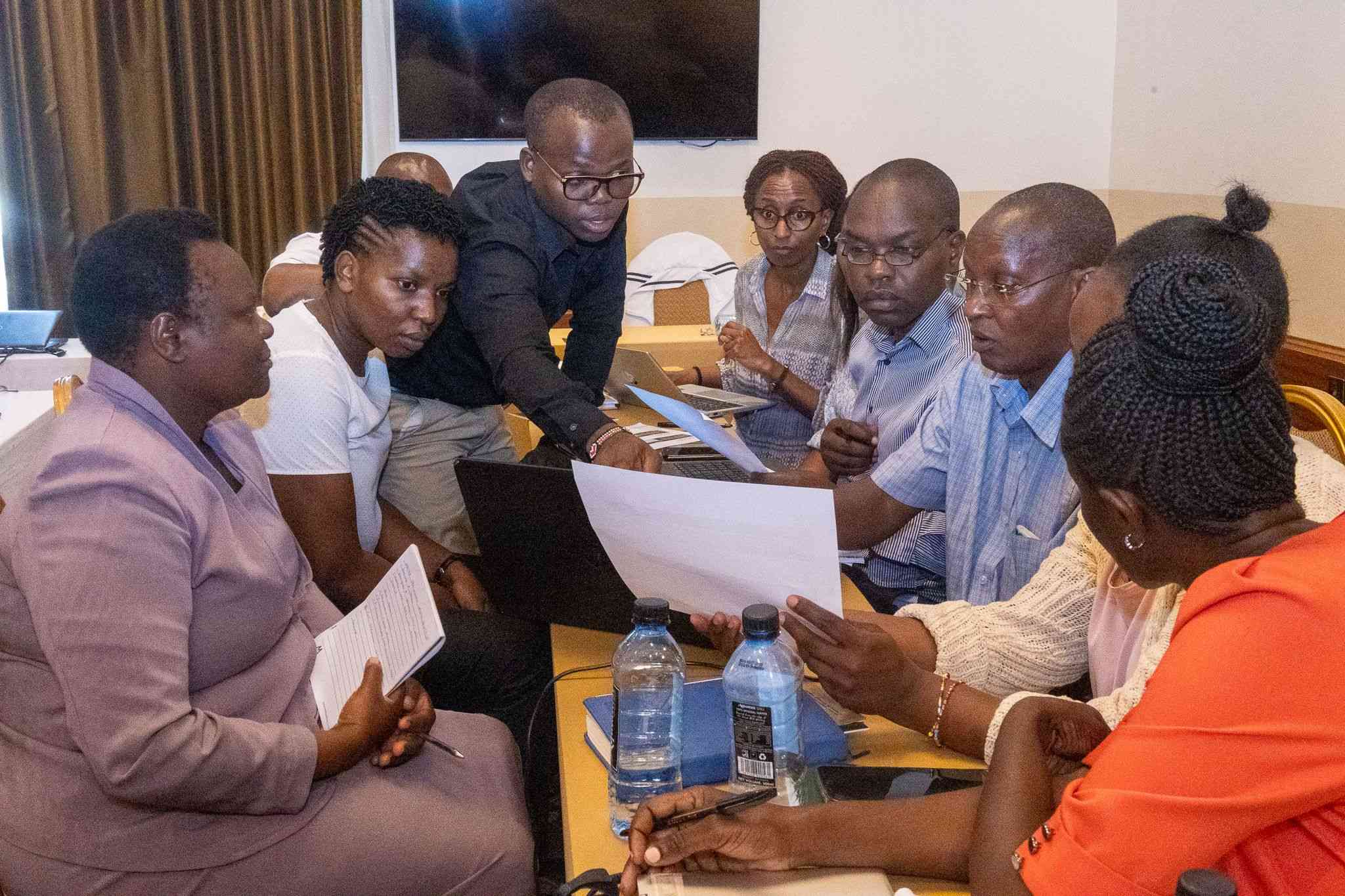 Ciheb-Kenya program team in a planning session